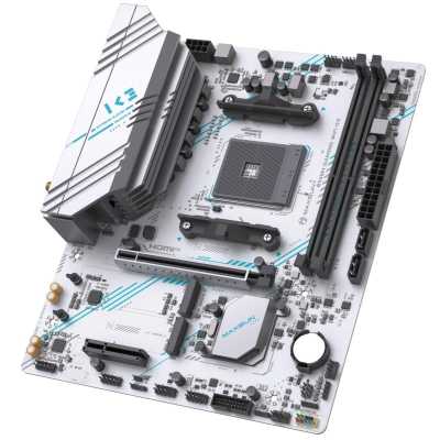 материнская плата Maxsun B550M Gaming WiFi ICE Белый