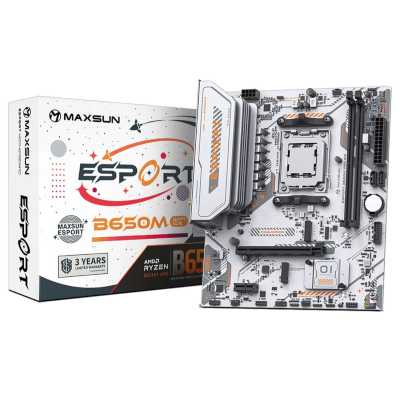 материнская плата Maxsun eSport B650M WiFi6 ICE Белый