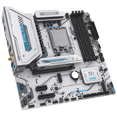 материнская плата Maxsun eSport Z890M WiFi ICE Белый