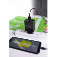 сетевое зарядное устройство More choice NC52QCa Black Черный