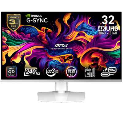 монитор MSI MPG 321URXW QD-OLED Белый