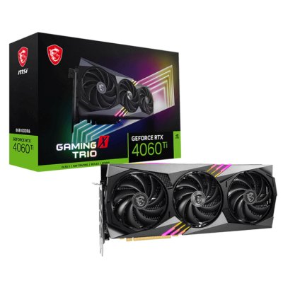 видеокарта MSI nVidia GeForce RTX 4060 Ti Gaming X Trio 8G