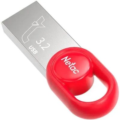 флешка Netac 32GB NT03UM2N-032G-32RE Черный, красный