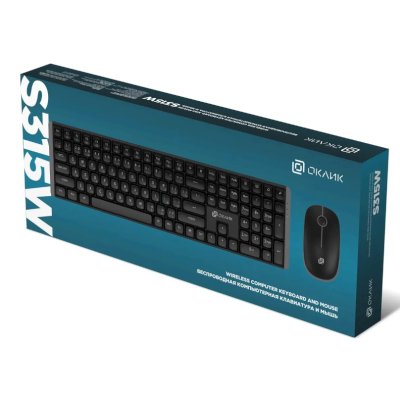 клавиатура Oklick S315W Black Черный