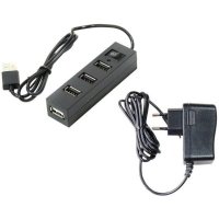 разветвитель USB Orient TA-400PS черный