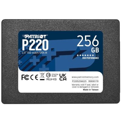 SSD диск Patriot P220 256Gb P220S256G25 Черный