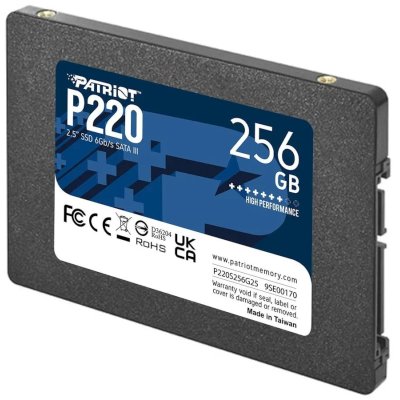 SSD диск Patriot P220 256Gb P220S256G25 Черный