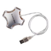 разветвитель USB PC PET Candy серебристый