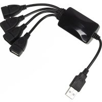 разветвитель USB PC PET Splitter черный