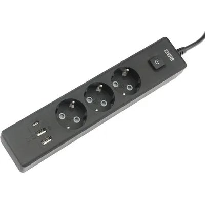 сетевой удлинитель Power Cube PC-6B-2M черный