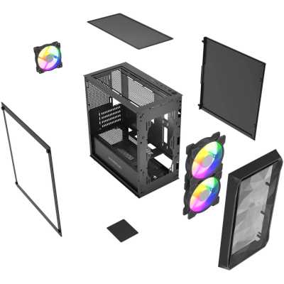 корпус PowerCase Mistral Micro A3B ARGB Black