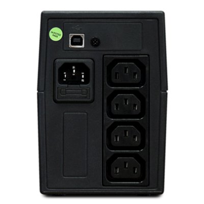 ИБП PowerMan Back Pro 650I Plus Черный