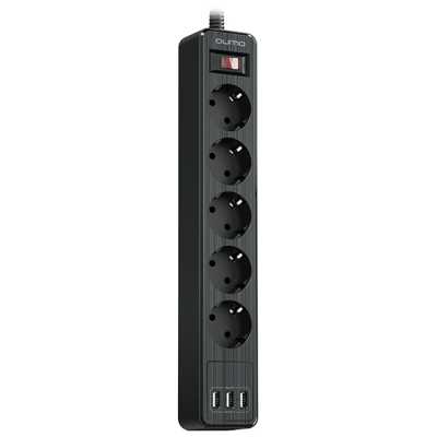 сетевой фильтр Qumo Power Bar 5SP4U 42090 черный