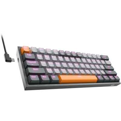 клавиатура Redragon Fizz Pro Grey Orange 72601 Белый, желтый, черный