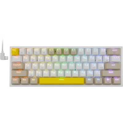 клавиатура Redragon Fizz Pro White 72598 Белый, серый, желтый