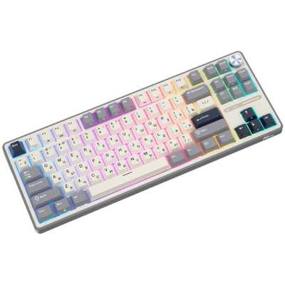 клавиатура Royal Kludge R87 6977576550434 Белый-серый