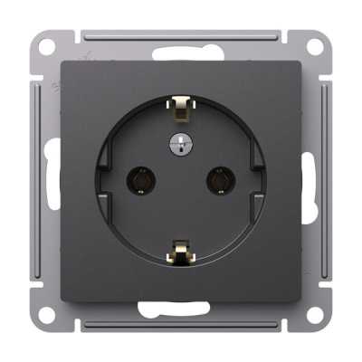 розетка силовая Schneider Electric AtlasDesign ATN001443 Базальт