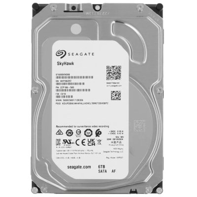 жесткий диск Seagate SkyHawk 6Tb ST6000VX008 Серебристый