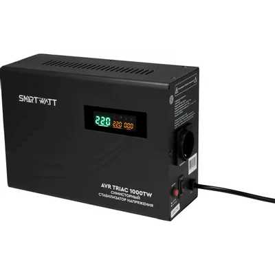 стабилизатор напряжения SMARTWATT AVR Triac 1000TW 4512020380001 Черный