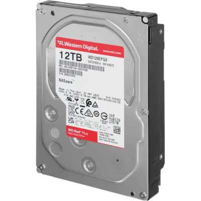 жесткий диск WD Red Plus 12Tb WD120EFGX Красный