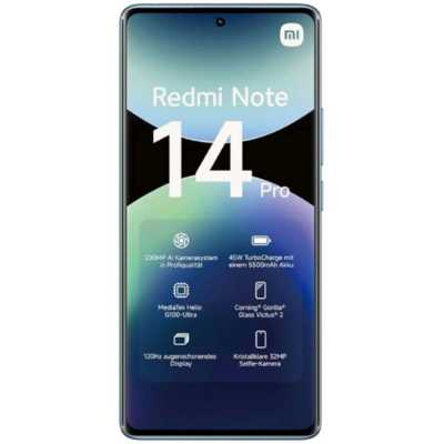 смартфон Xiaomi Redmi Note 14 Pro 4G 8/256GB Ocean Blue голубой